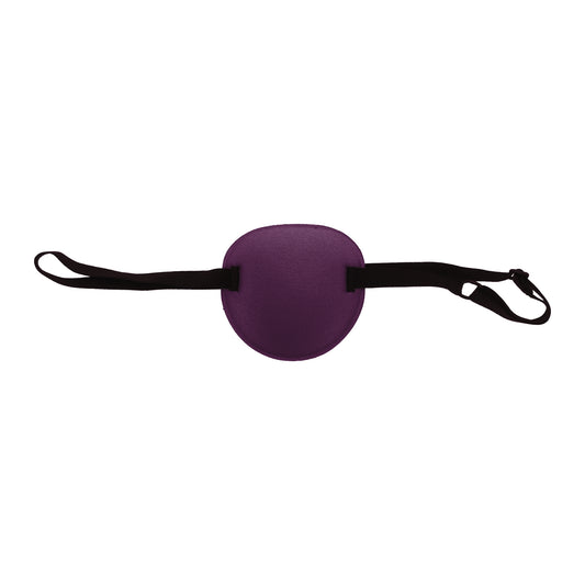 Soft Ring Buckle Shape 3D Eye Mask Single Eye Shade Cover Purplish Red
