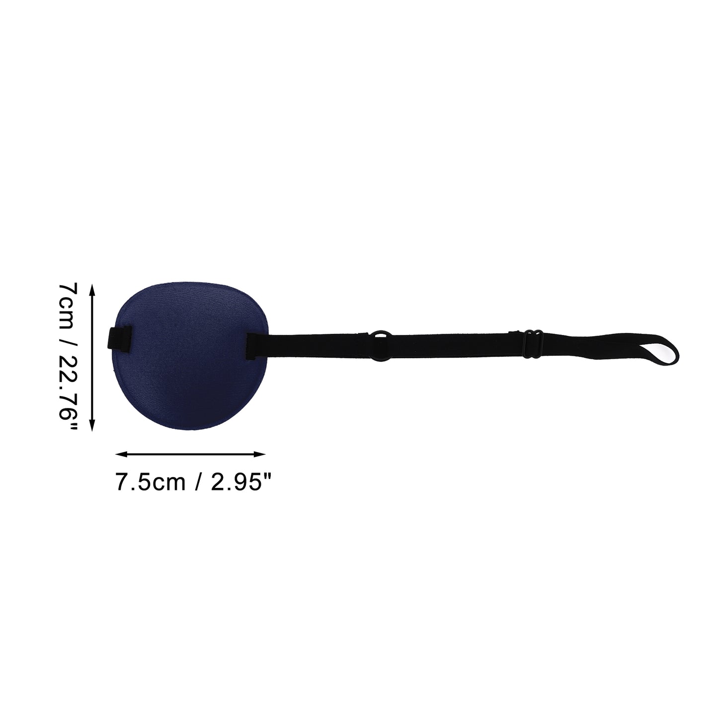 Soft Ring Buckle Shape 3D Eye Mask Single Eye Shade Cover Blue