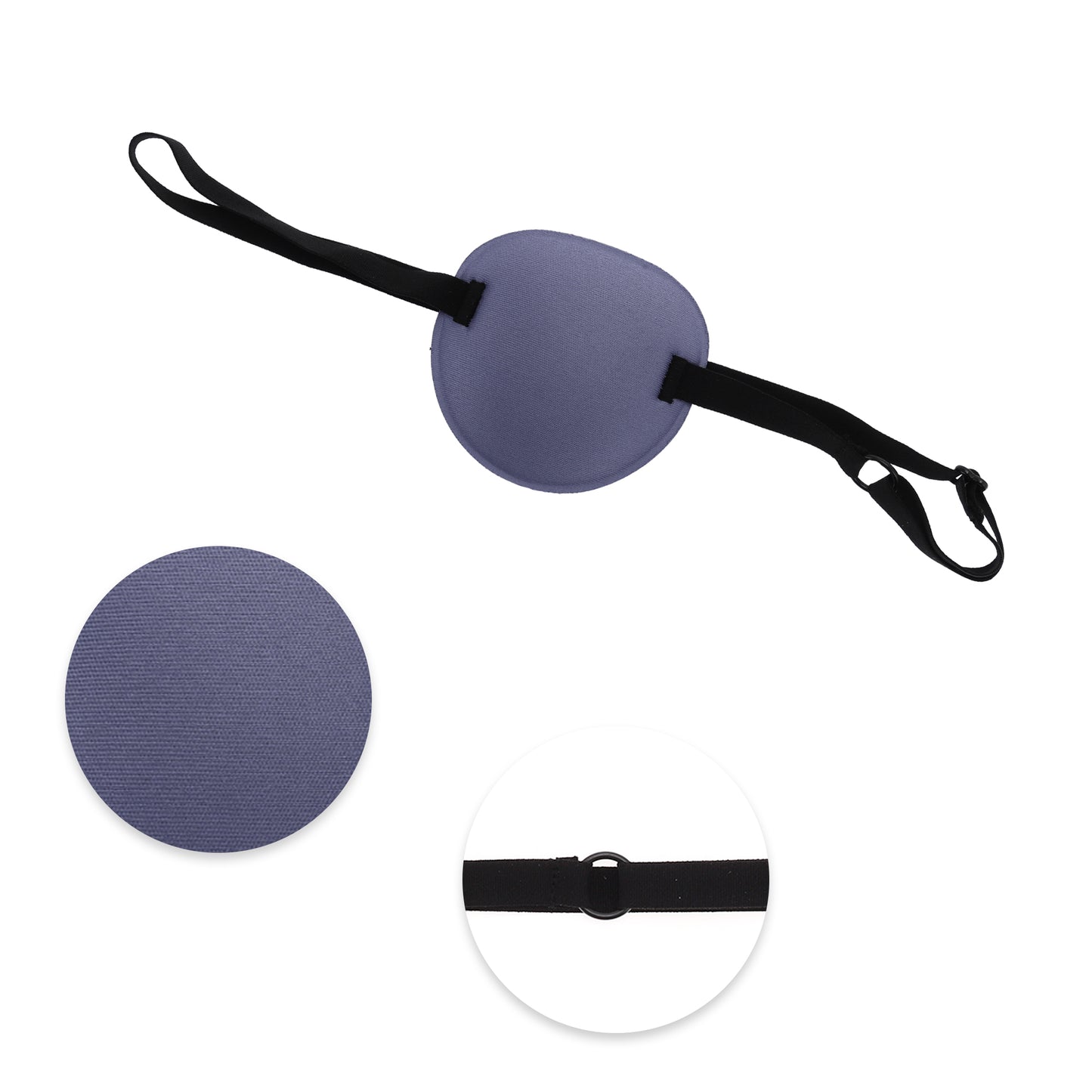 Soft Ring Buckle Shape 3D Eye Mask Single Eye Shade Cover Purple