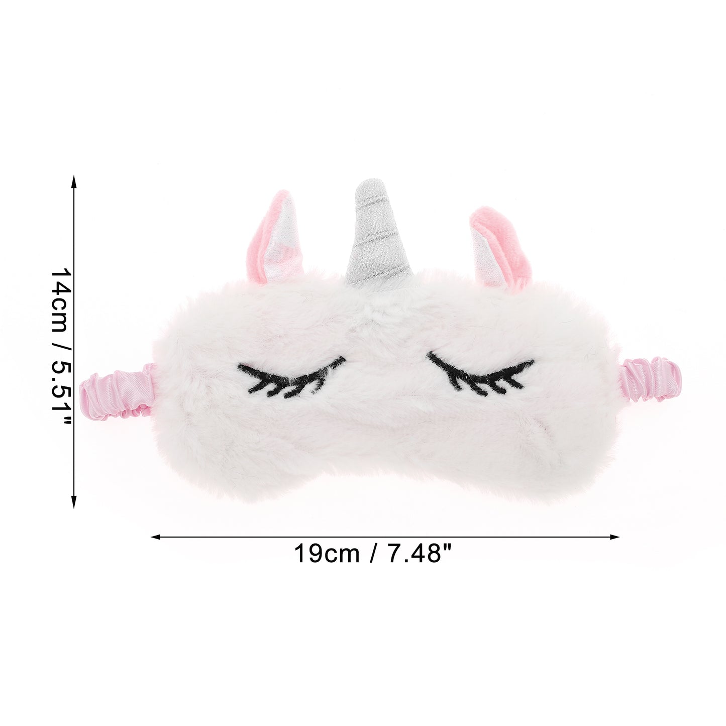 Cartoon Sleep Mask Soft Eye Shade Cover for Rest White