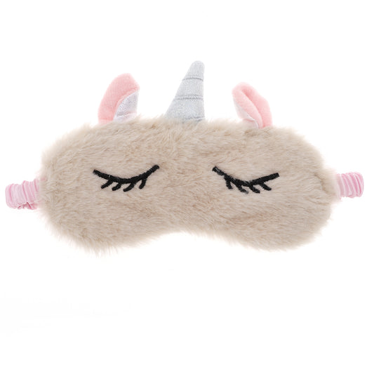 Cartoon Sleep Mask Soft Eye Shade Cover for Rest Beige