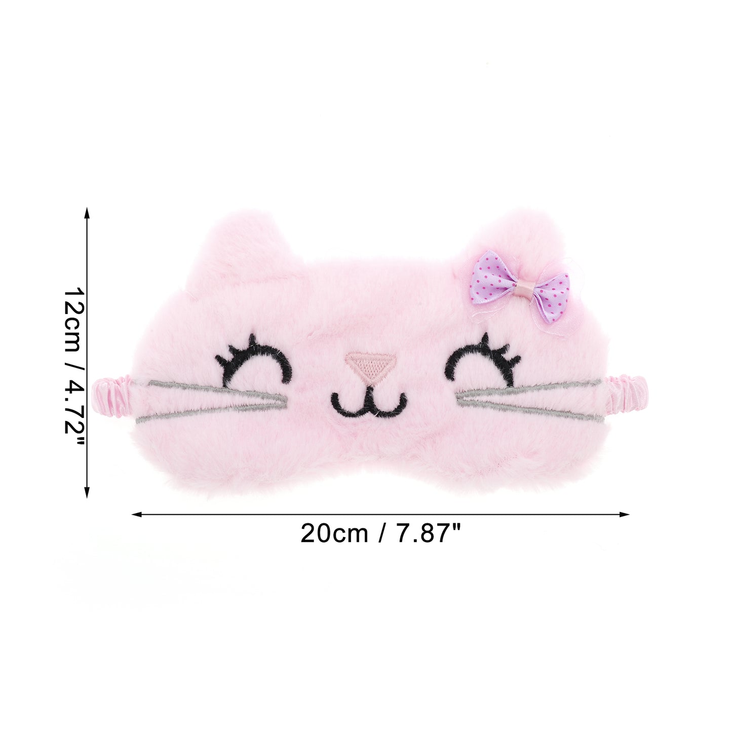 Cute Cat Cartoon Sleep Mask Eye Shade Cover for Rest Pink