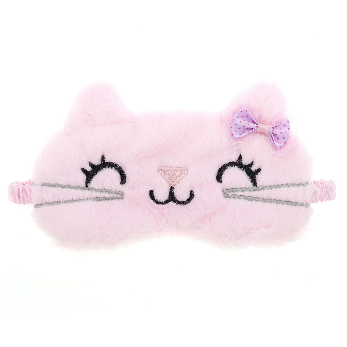 Cute Cat Cartoon Sleep Mask Eye Shade Cover for Rest Pink