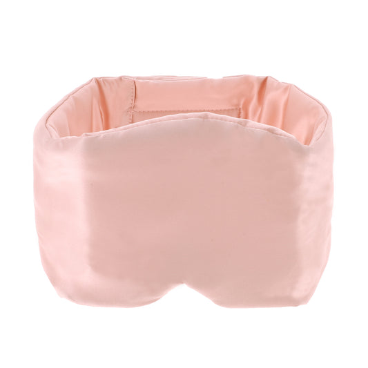 Sleep Eye Mask, Nature Silk Soft Large Wrap-Around 3D Eye Covers Pink