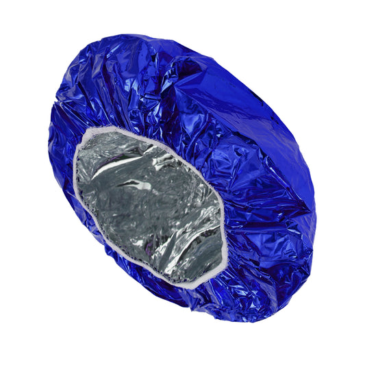 Women's Durable Shower Cap for Bathroom Business Travel Blue 1 Pc