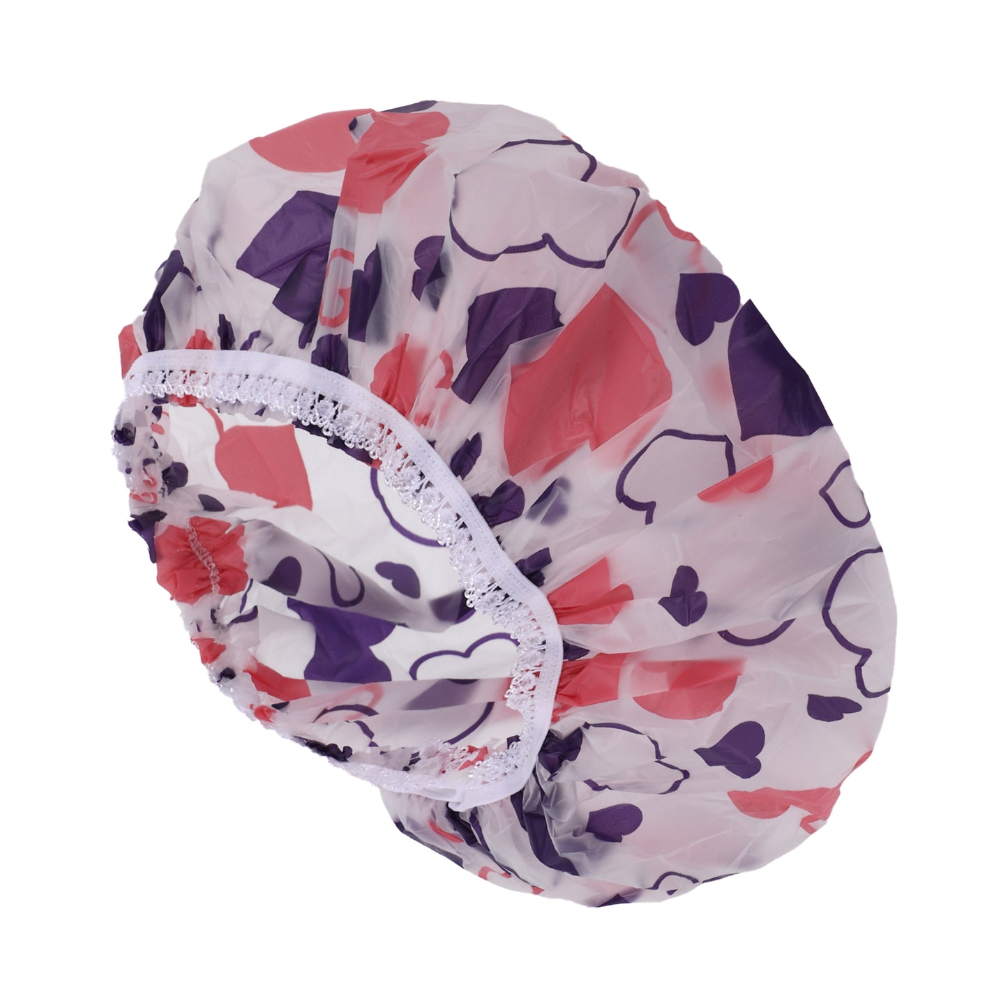 1 Pc Women's Cute Pattern Shower Cap Bathing Hair Cap