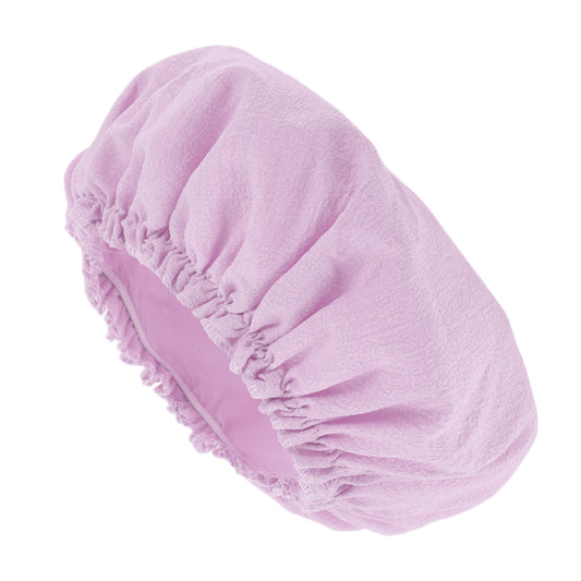 1 Pc Women's Lightweight Solid Bath Caps for Shower Light Purple