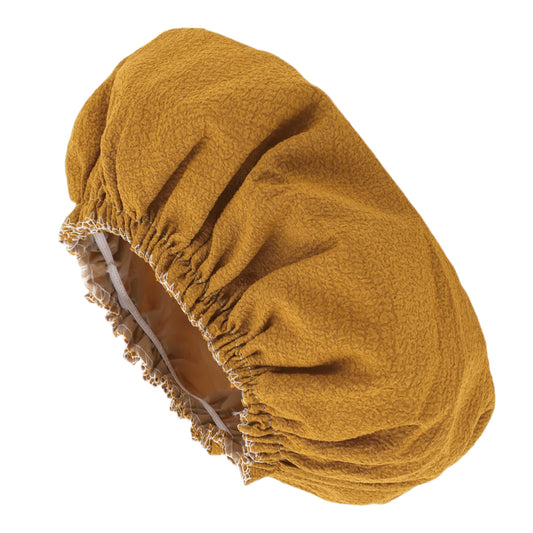1 Pc Women's Lightweight Solid Bath Caps for Shower Yellow