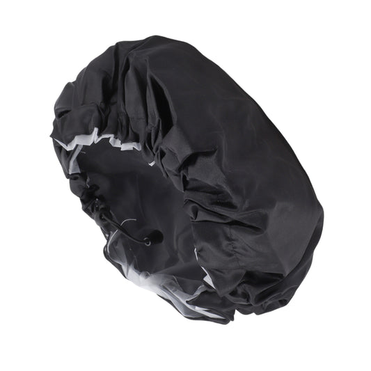 1 Pc Women Adjustable Bath Shower Cap for Bathroom Business Travel Black