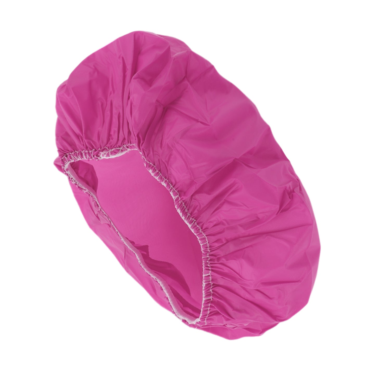 1 Pc Women PVC Solod Shower Cap for Bathroom Business Travel Rose Red