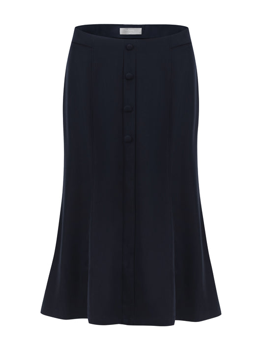 Women's Summer Casual Work Fishtail Midi Flare Skirt