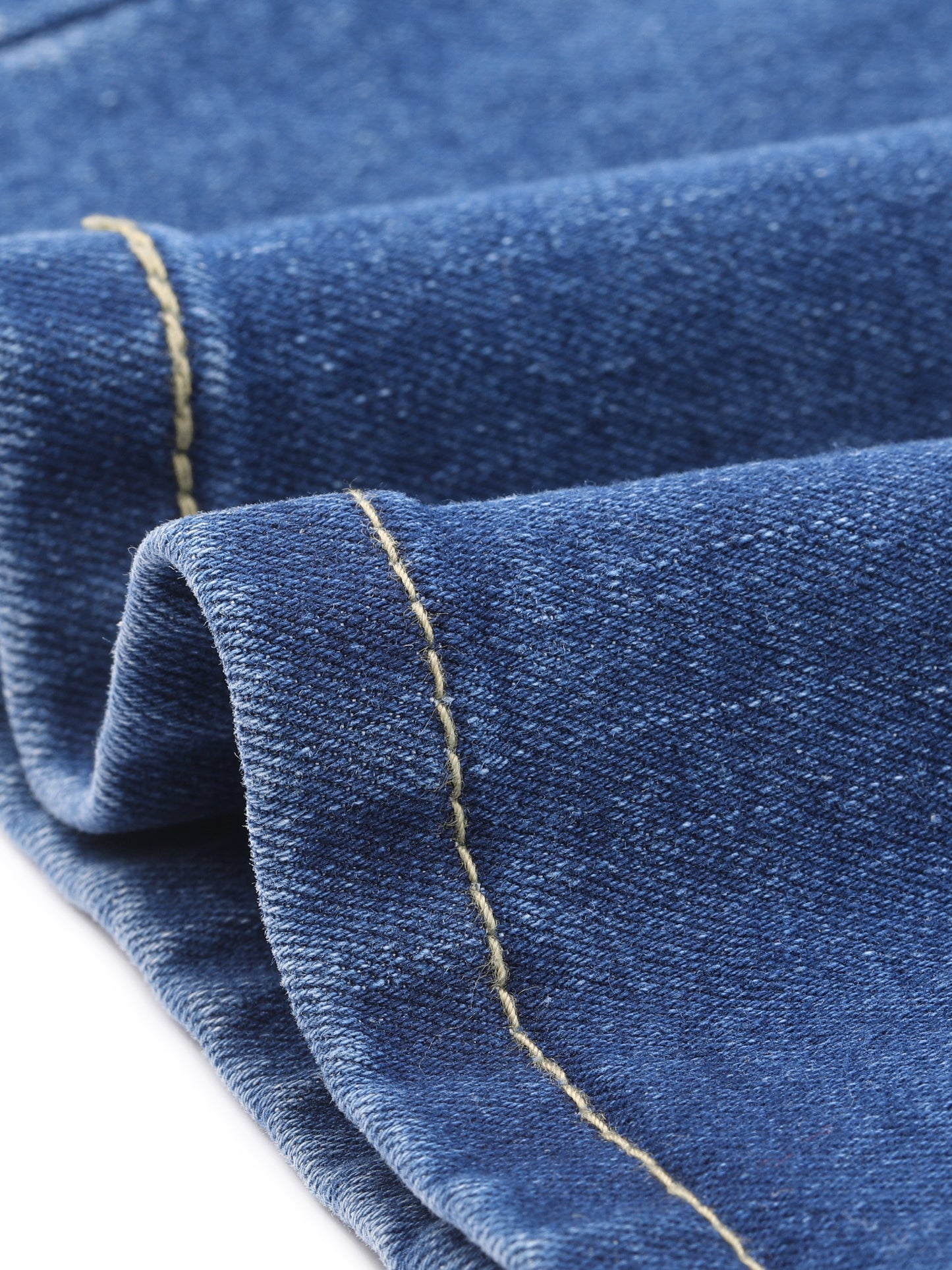 Women's Denim Skirt Front Slit Zipper High Waist Bodycon Midi Jean Skirt