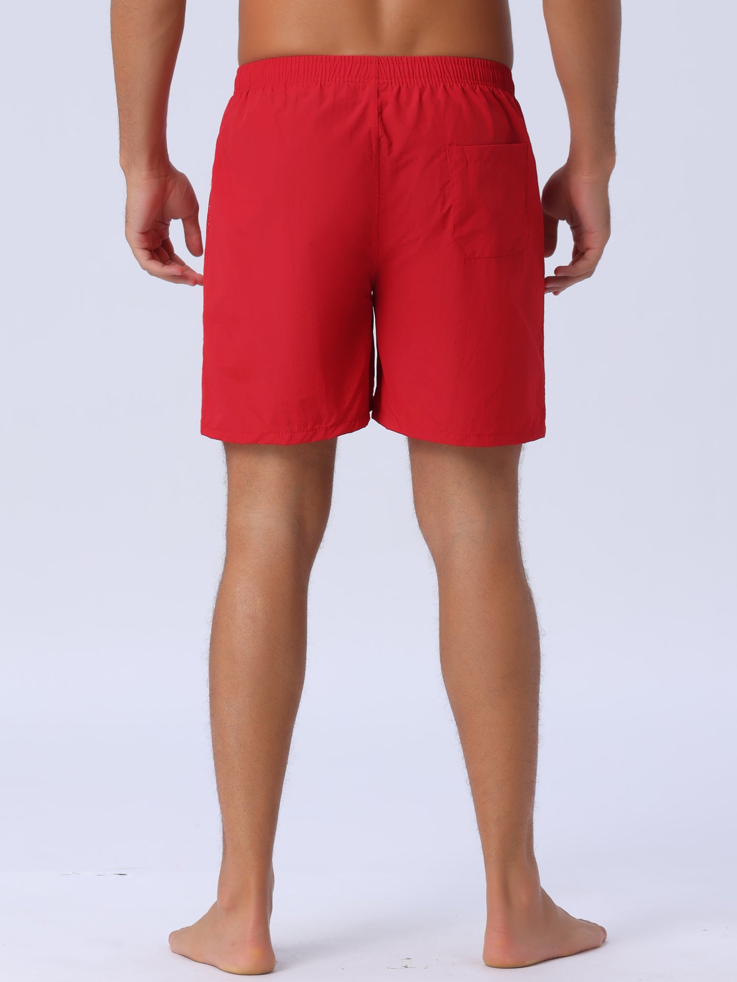 Men's Summer Colorful Elastic Waist Drawstring Surfing Board Shorts
