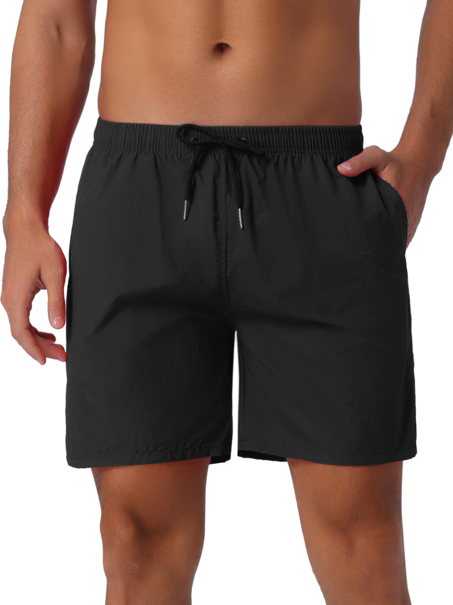 Men's Summer Colorful Elastic Waist Drawstring Surfing Board Shorts