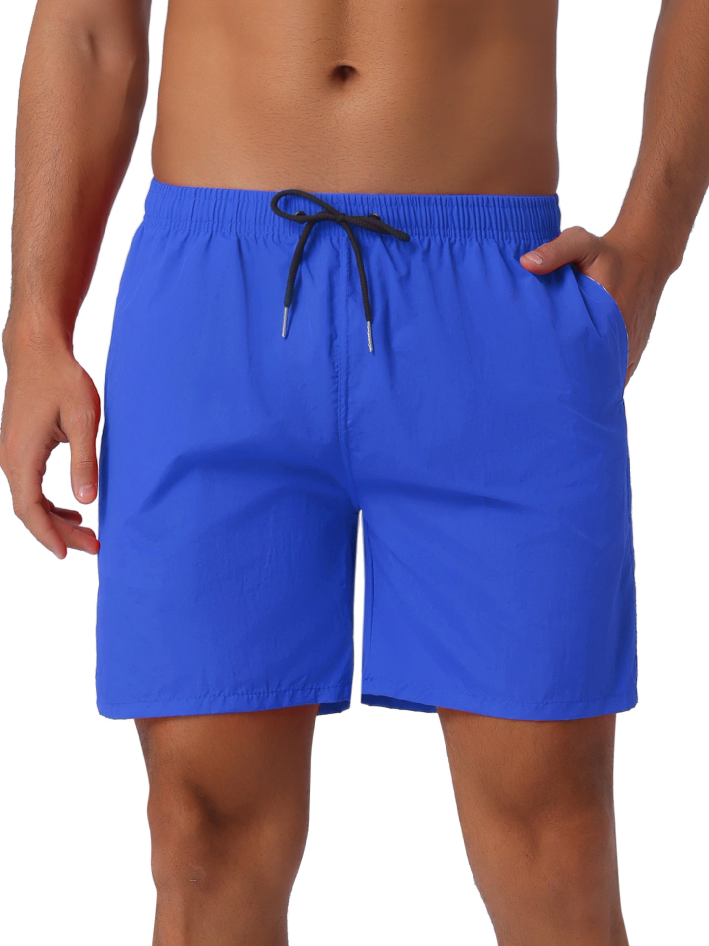 Men's Summer Colorful Elastic Waist Drawstring Surfing Board Shorts