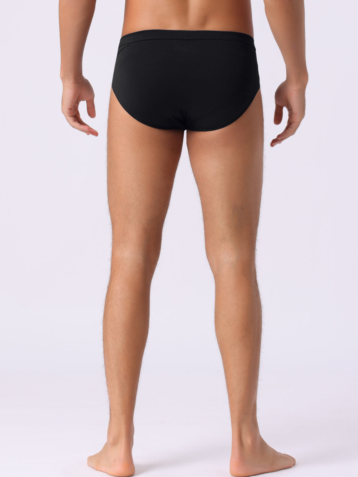 [PACK SALES] Men's 3 Pieces Underwear Solid Color Elastic Waist Briefs