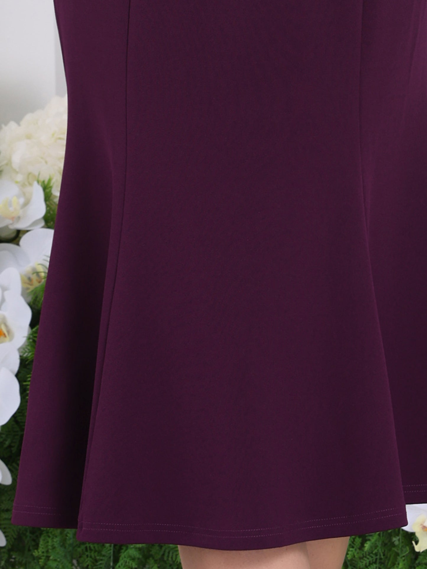 Women's Elegant Fishtail Skirt High Waist Belted Elegant Midi Mermaid Skirts