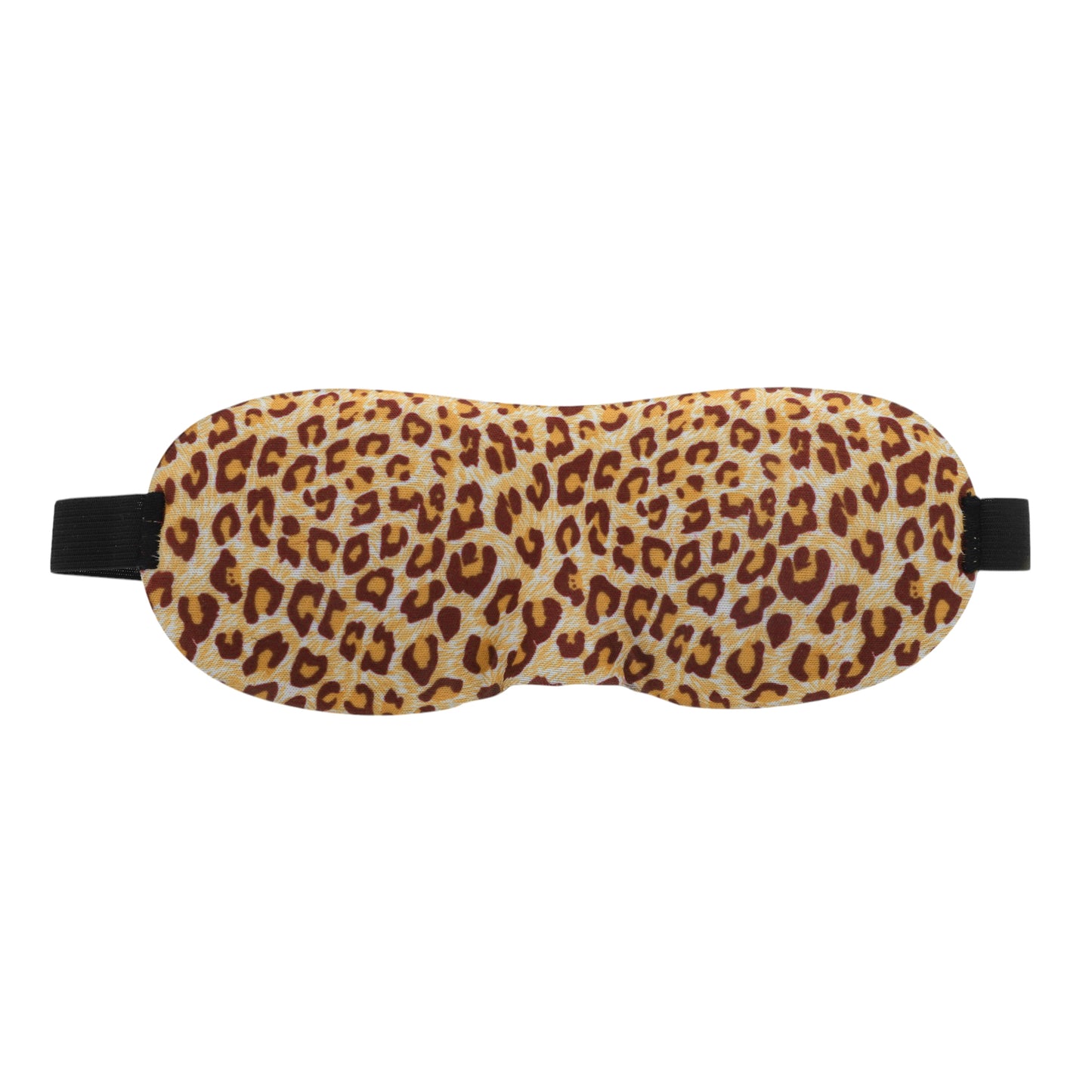 Leopard Print 3D Eye Mask for Rest for Travel Yellow
