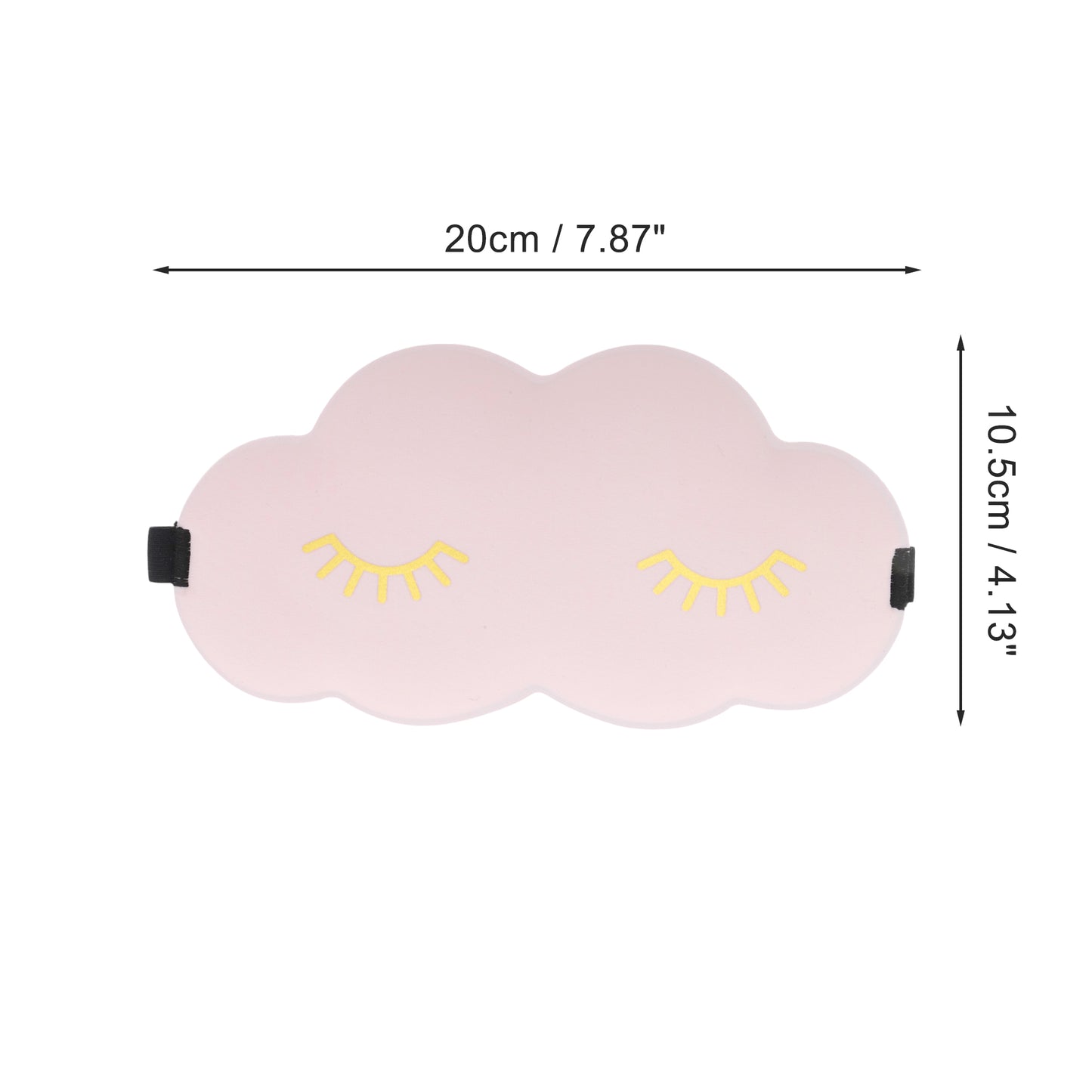 Cloud Shape Eye Mask Eyelash Pattern 3D Eye Mask Pink