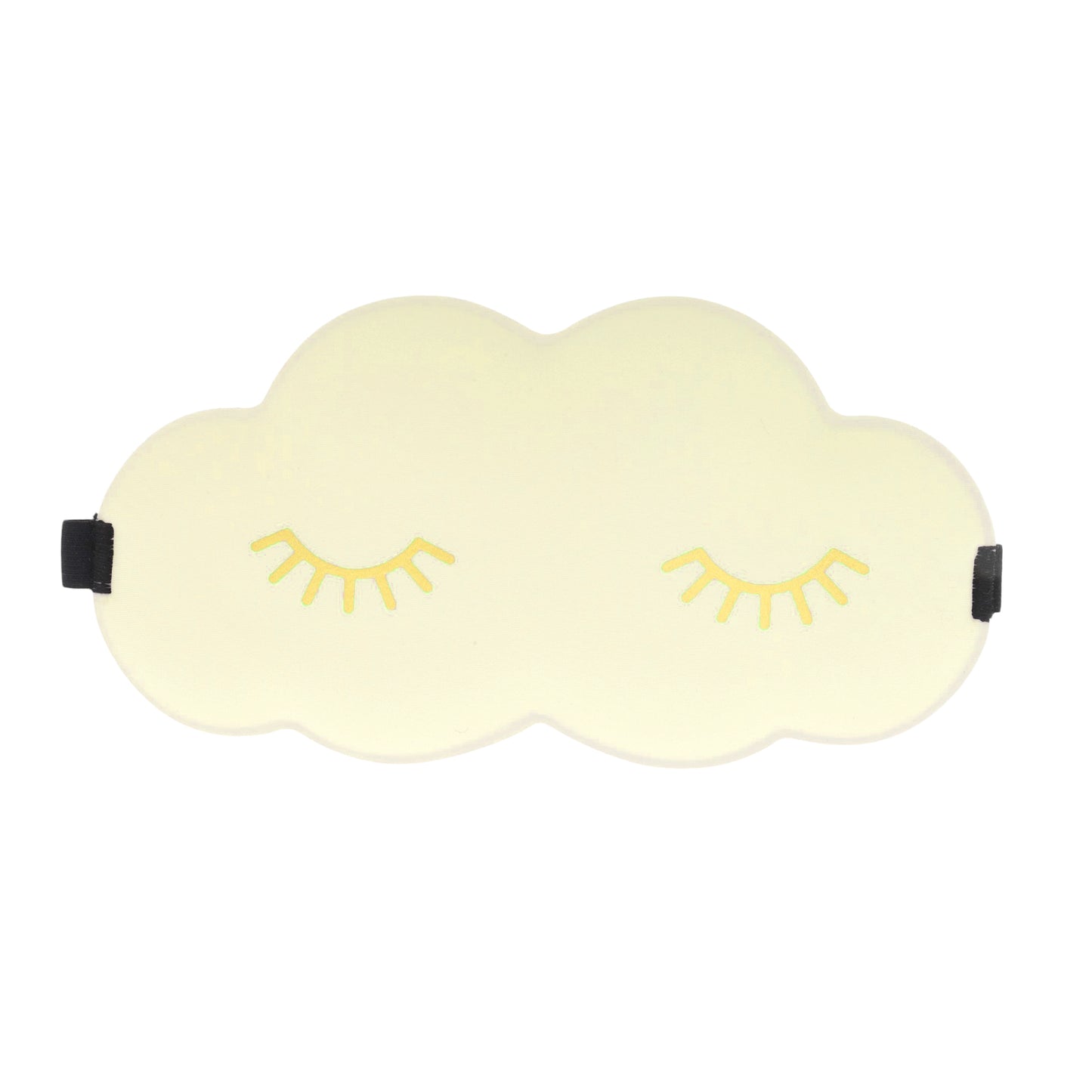 Cloud Shape Eye Mask Eyelash Pattern 3D Eye Mask Beige