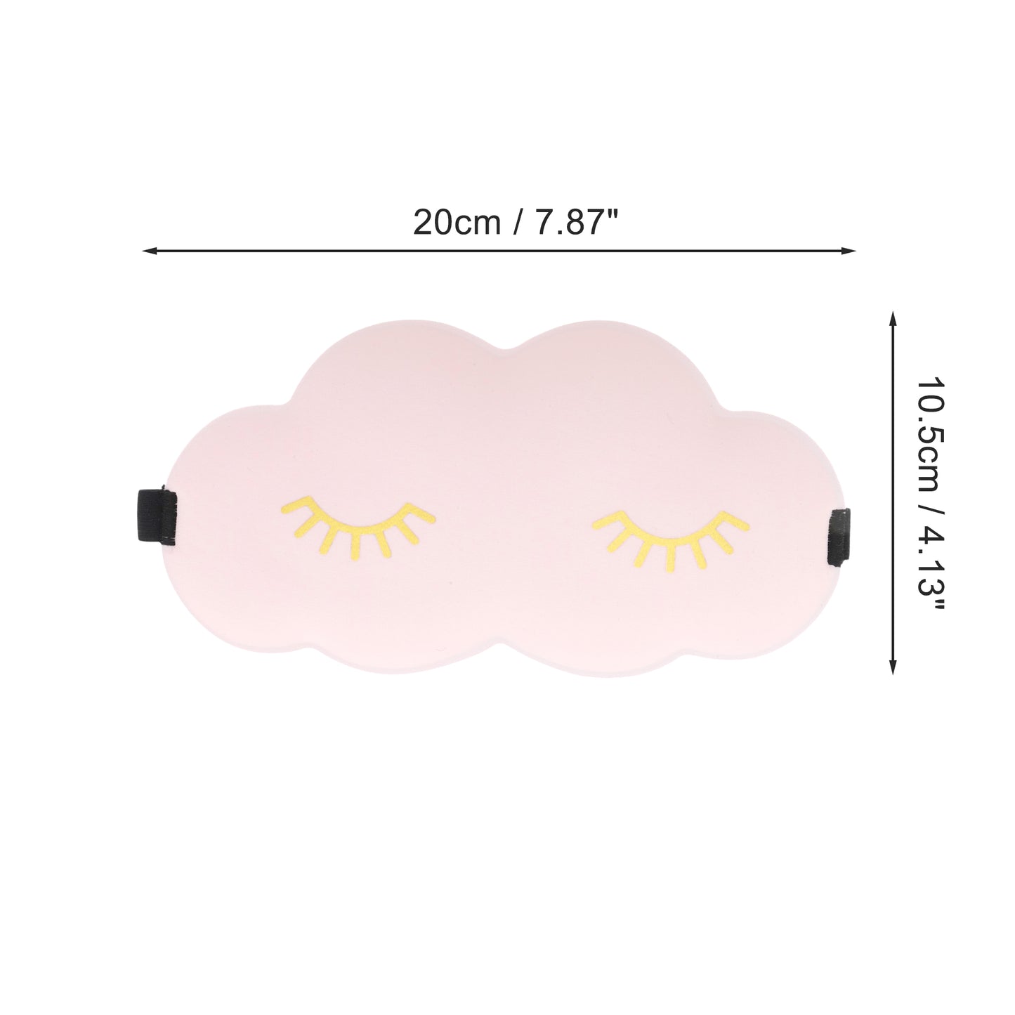 Cloud Shape Eye Mask Eyelash Pattern 3D Eye Mask Light Pink