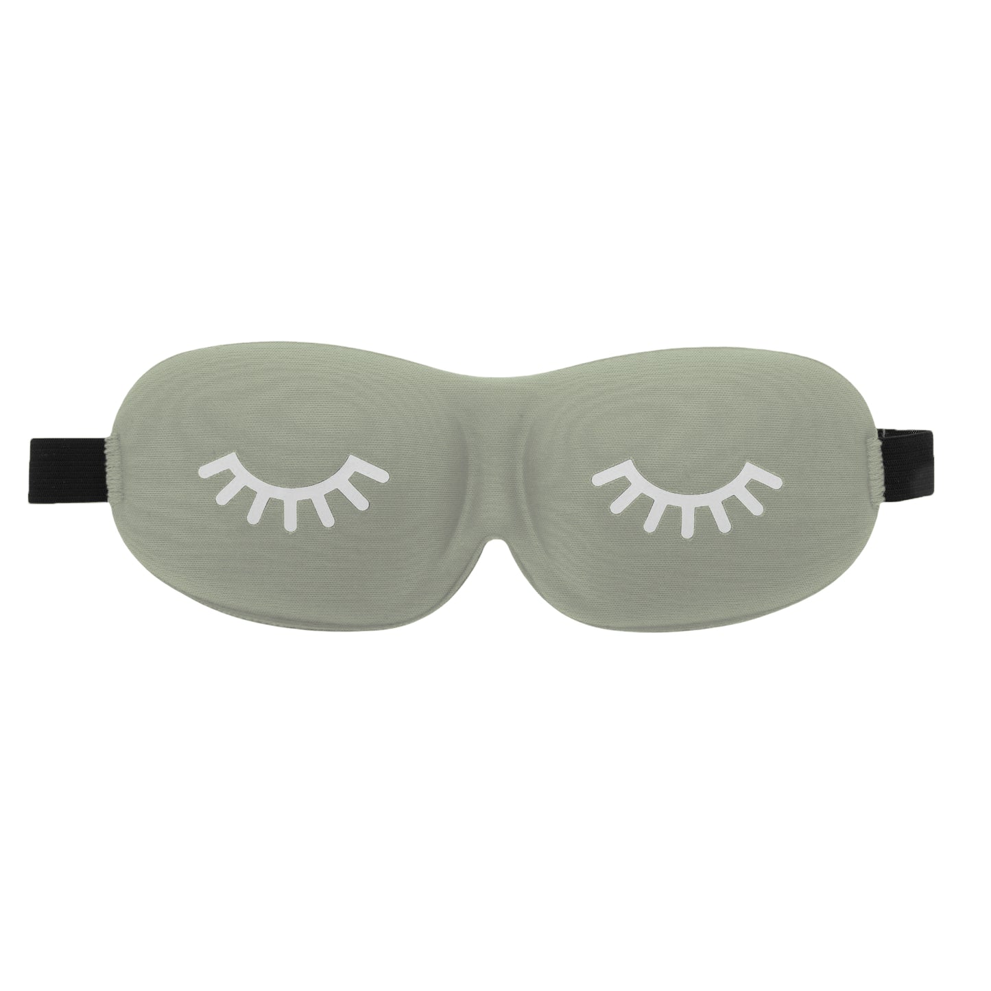 Eyelash Pattern 3D Eye Mask for Rest for Travel Gray