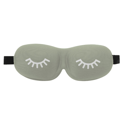 Eyelash Pattern 3D Eye Mask for Rest for Travel Gray