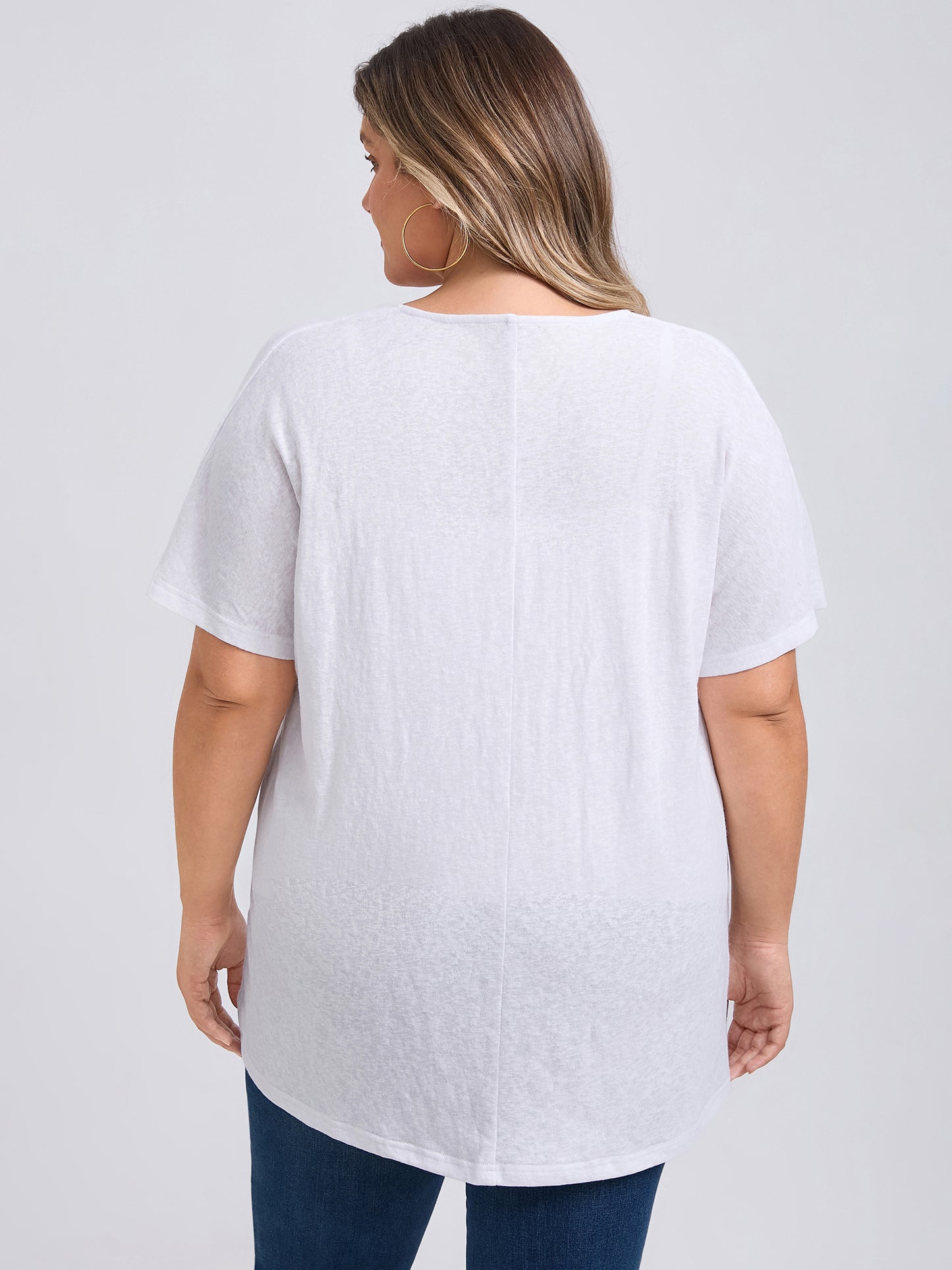 Women Plus Size Open Front Short Sleeves Loose Fit Knit Solid Cardigans