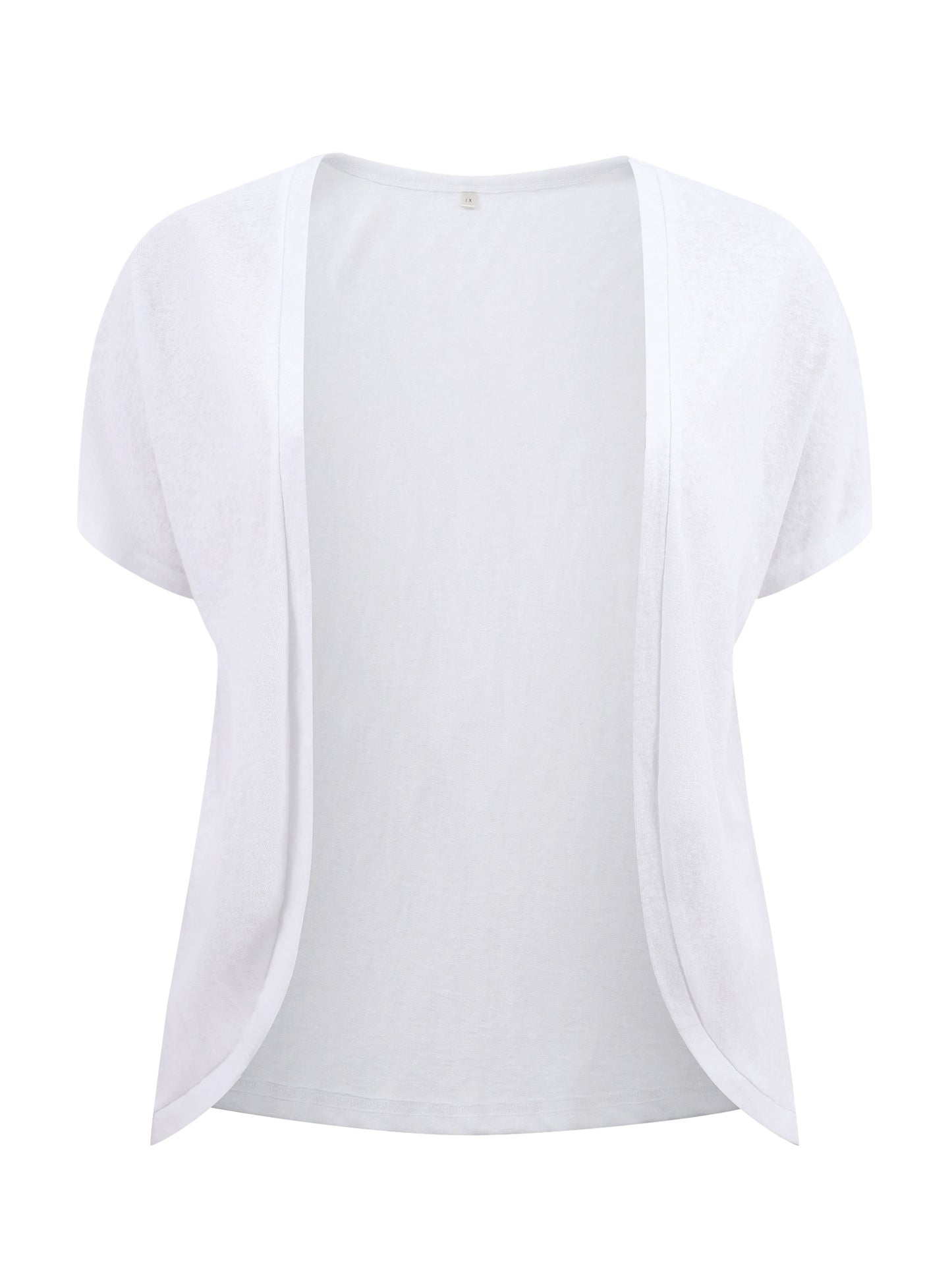 Women Plus Size Open Front Short Sleeves Loose Fit Knit Solid Cardigans