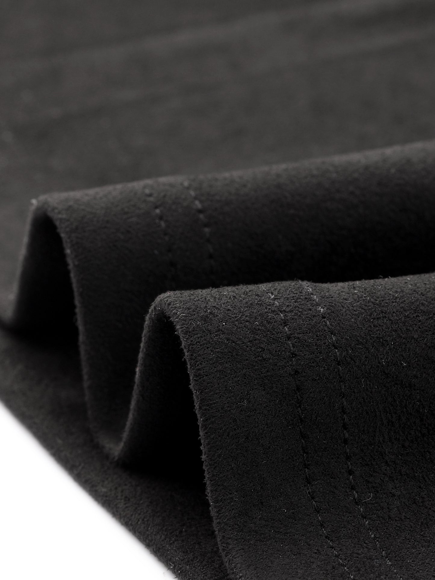 Women's Faux Suede Skirt High Rise Button Front A-line Slit Skirt