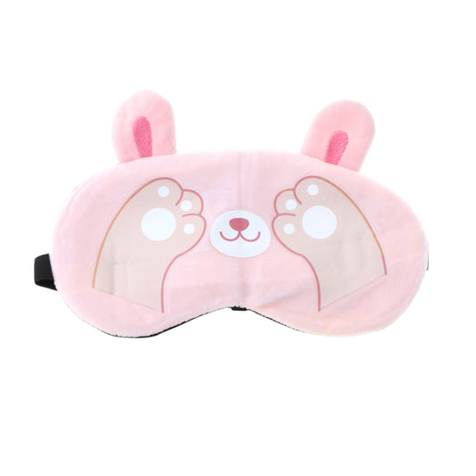 Cartoon Cat Paw Eye Mask Cute Eye Cover for Travel for Office Pink