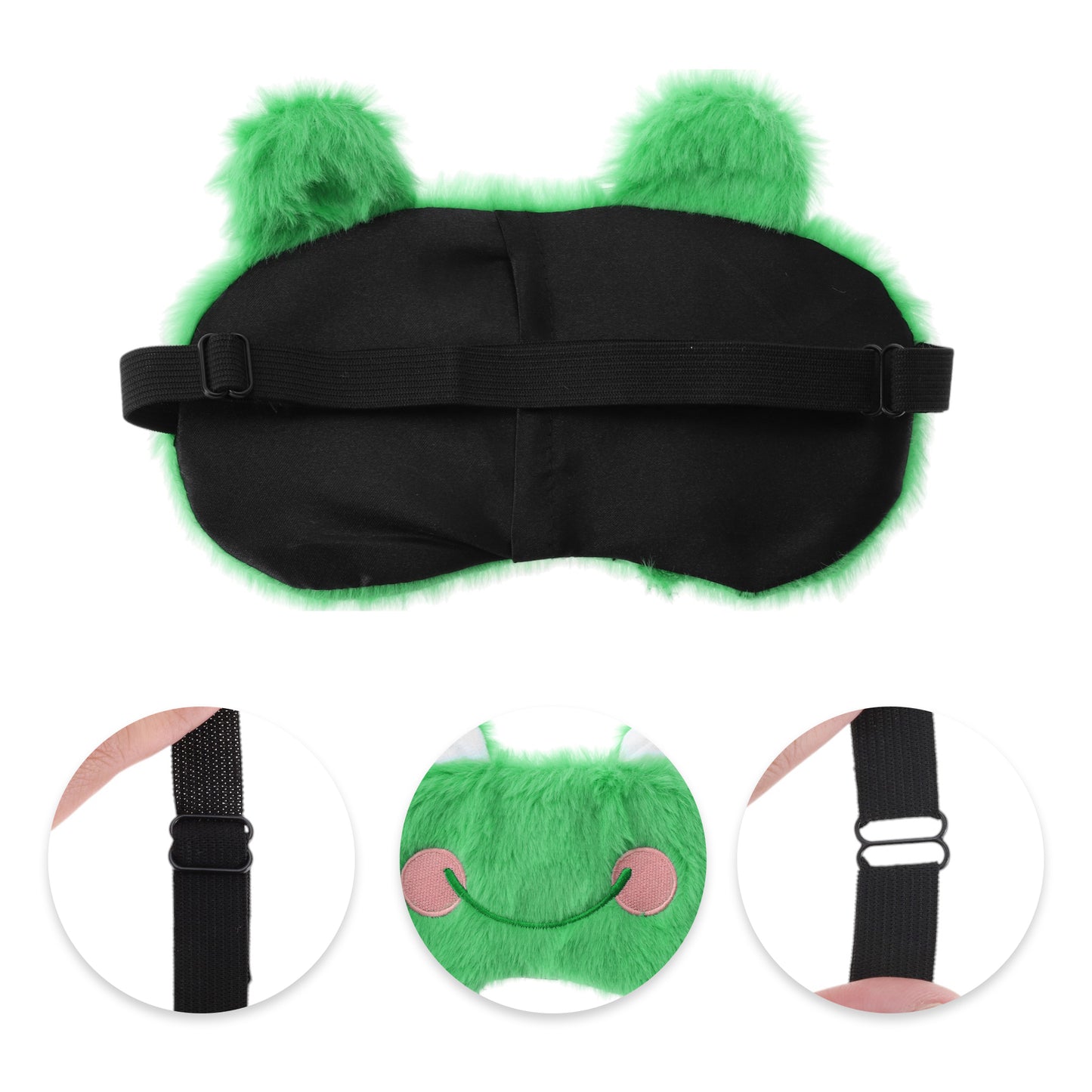 Durable Frog Eye Mask Cute Eye Shade Cover for Office Green