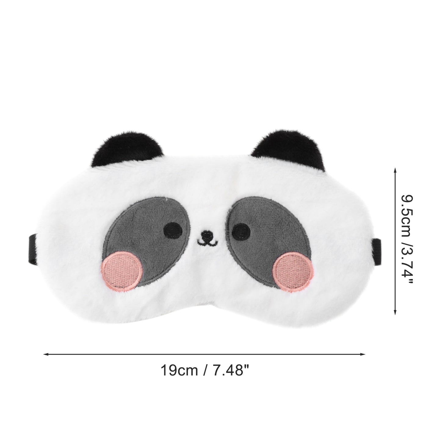 Durable Pandas Eye Mask Cute Eye Shade Cover for Office White