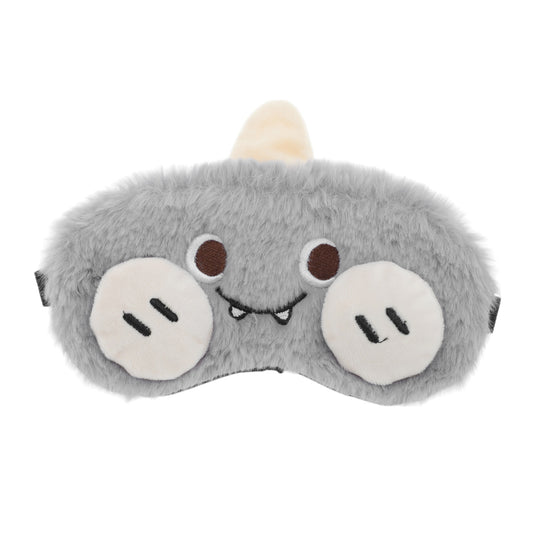 Portable Adjustable Eye Mask Cute Cartoon Eye Mask for Travel Gray