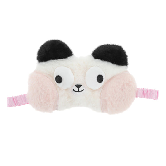 Portable Pandas Not Adjustable Eye Mask Cute Eye Shade Cover for Office White