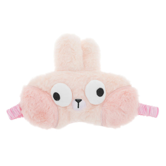 Portable Rabbit Not Adjustable Eye Mask Cute Eye Shade Cover for Office Pink
