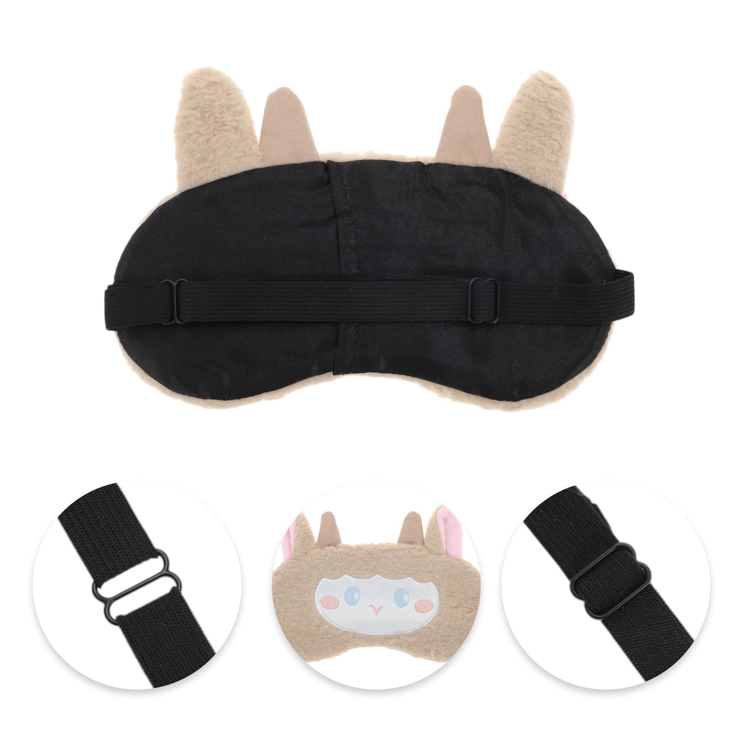 Portable Sheep Adjustable Eye Mask Cute Eye Mask for Travel Coffee