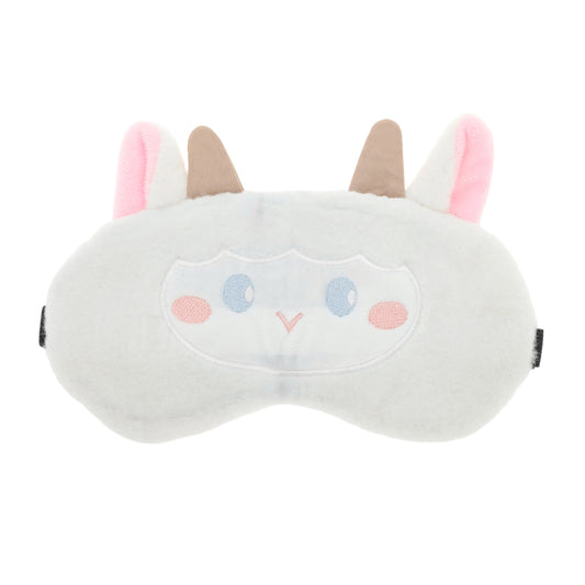 Portable Sheep Adjustable Eye Mask Cute Eye Mask for Travel White