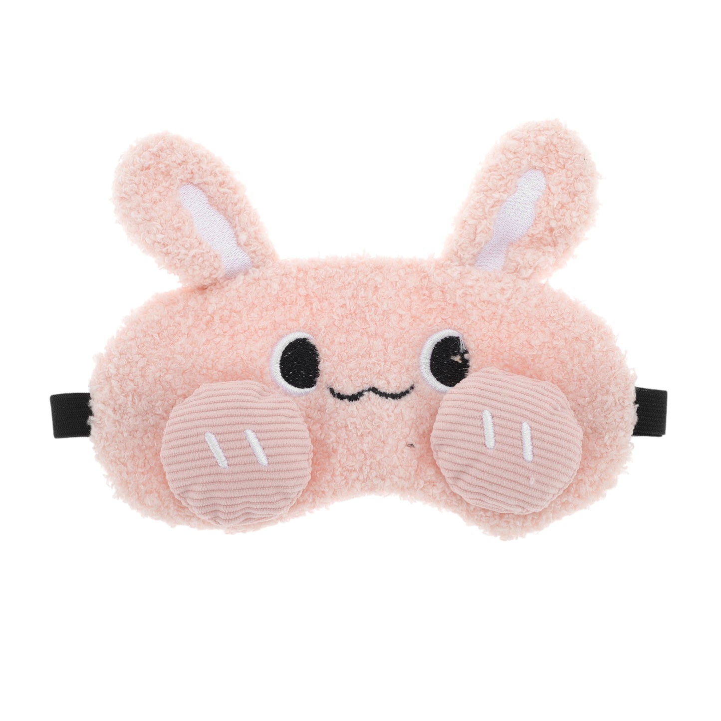 Portable Rabbit Adjustable Cute Eye Mask for Travel Pink