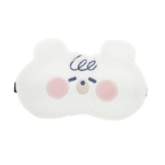 Cartoon Bears Travel Eye Mask Cute Eye Shade Cover White