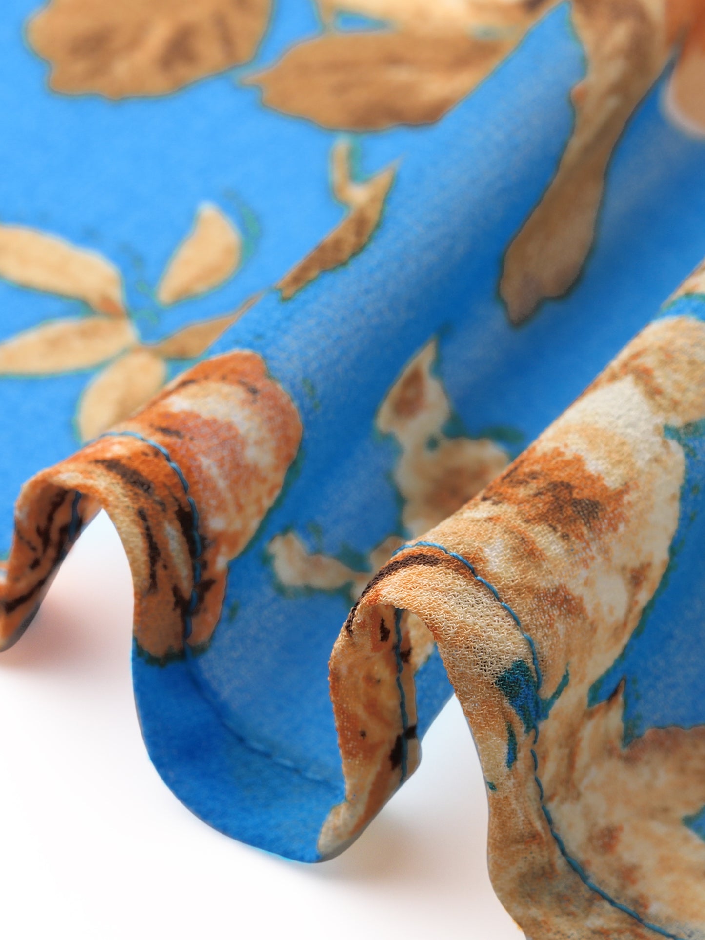 Minifalda skater floral con cintura elástica y dobladillo con volantes en capas para mujer