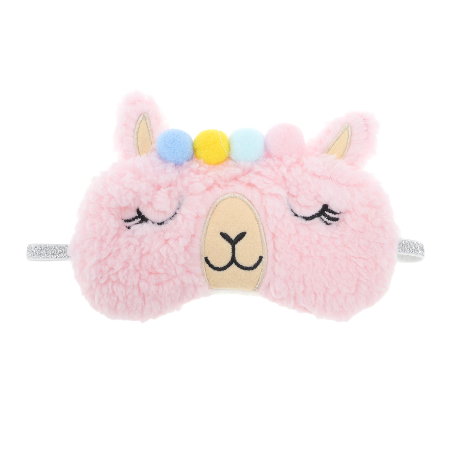 Plush Alpaca Eye Mask Cute Travel Office Eye Mask Pink