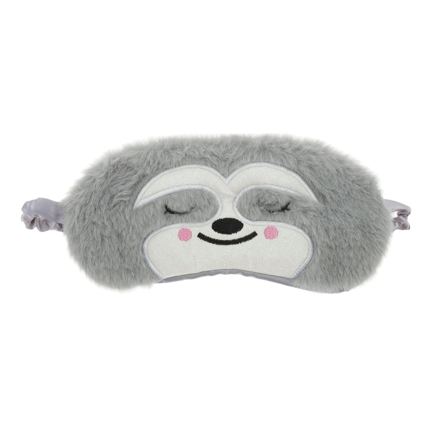 Plush Sloth Eye Mask Cute Cartoon Travel Office Eye Mask Gray