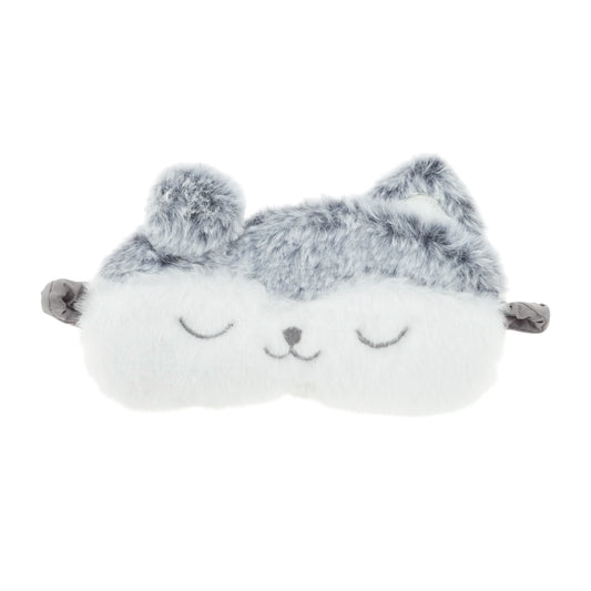 Durable Dog Eye Mask Cute Eye Shade Cover for Office Gray White