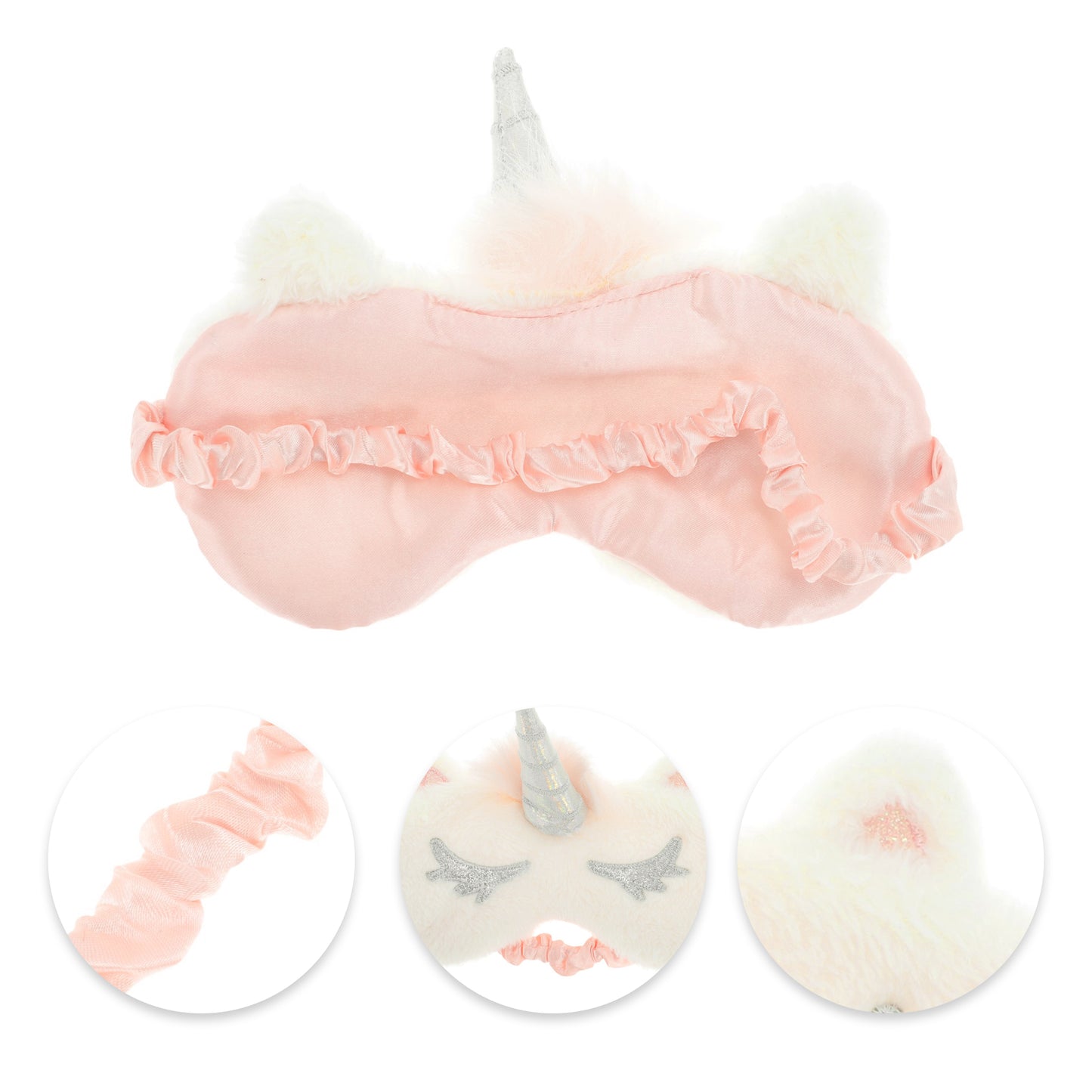 Durable Unicorns Eye Mask Cute Eye Shade Cover for Office Silver