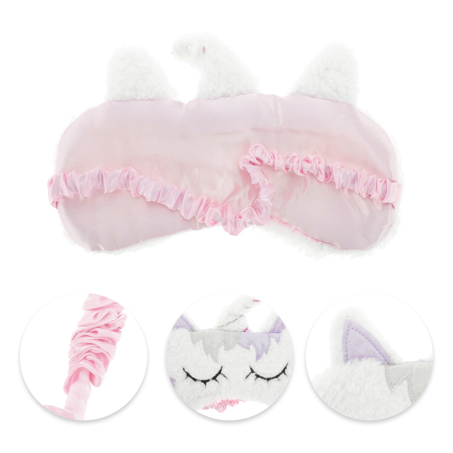 Durable Unicorns Eye Mask Cute Eye Shade Cover for Office Purple