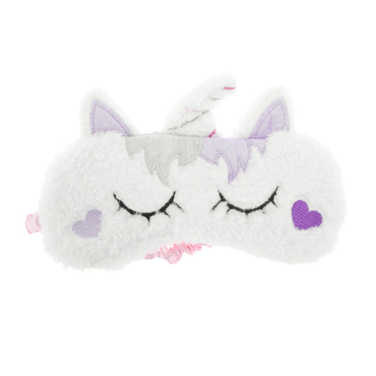 Durable Unicorns Eye Mask Cute Eye Shade Cover for Office Purple