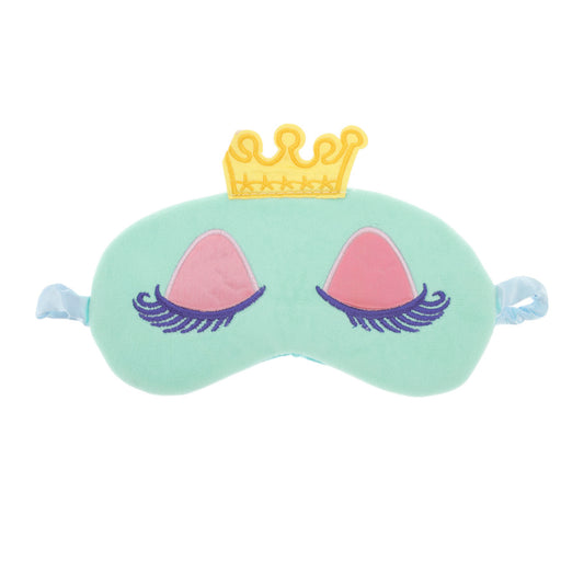 Plush Crown Eye Mask Cute Travel Office Eye Mask Blue