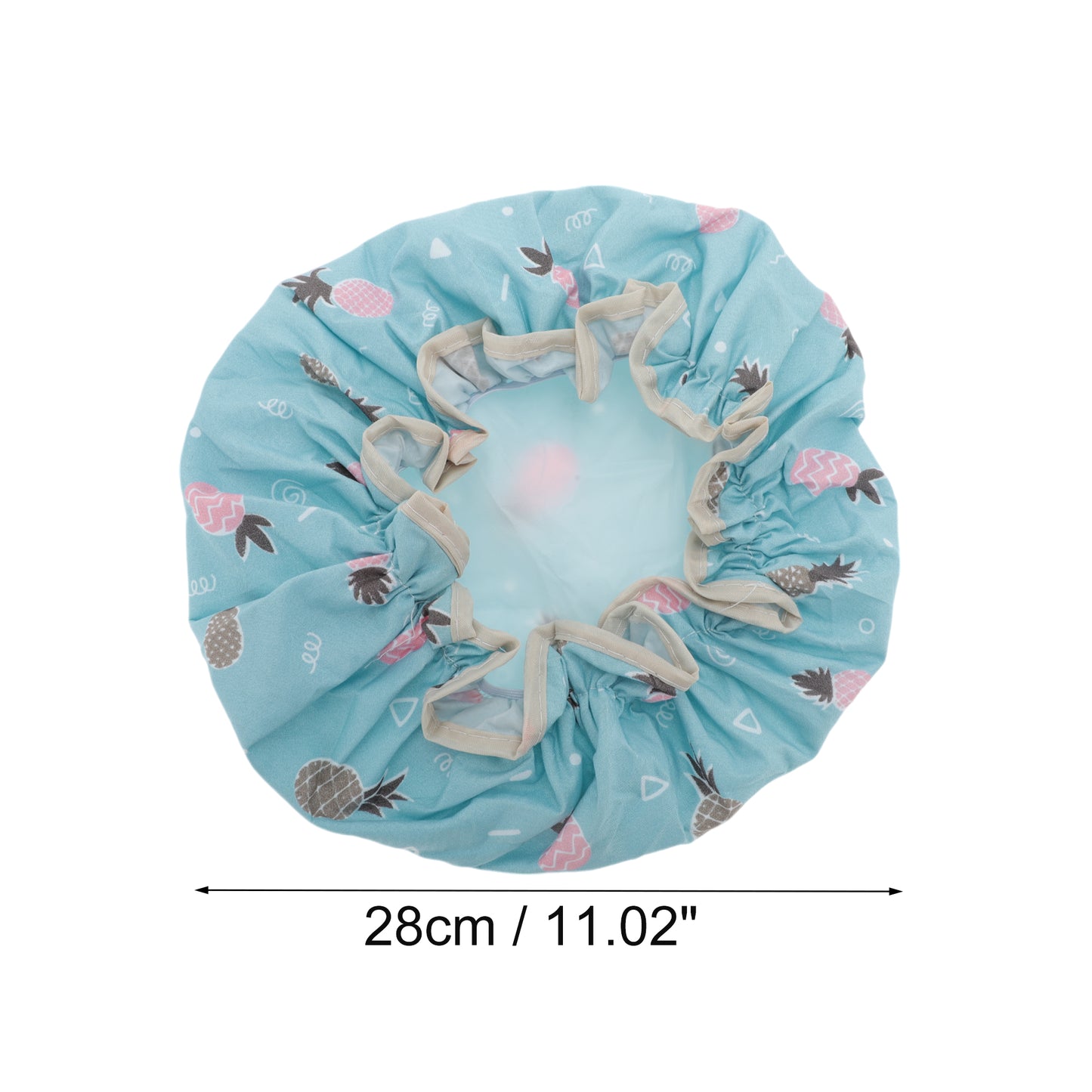 1 Pc Women's Pineapple Cute Shower Cap Bath Cap Blue