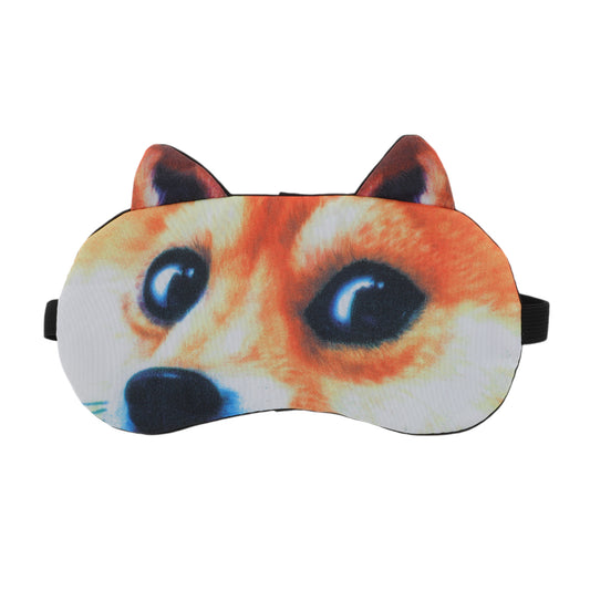 Portable Akita Sleep Mask Eye Shade Cover for Rest Yellow